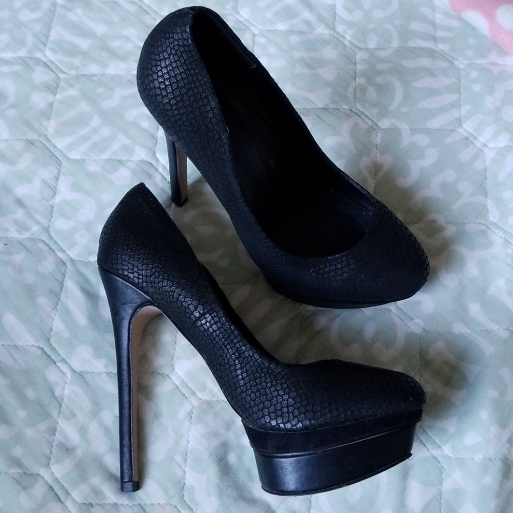 Aldo Snakeskin Pattern Platform Stiletto